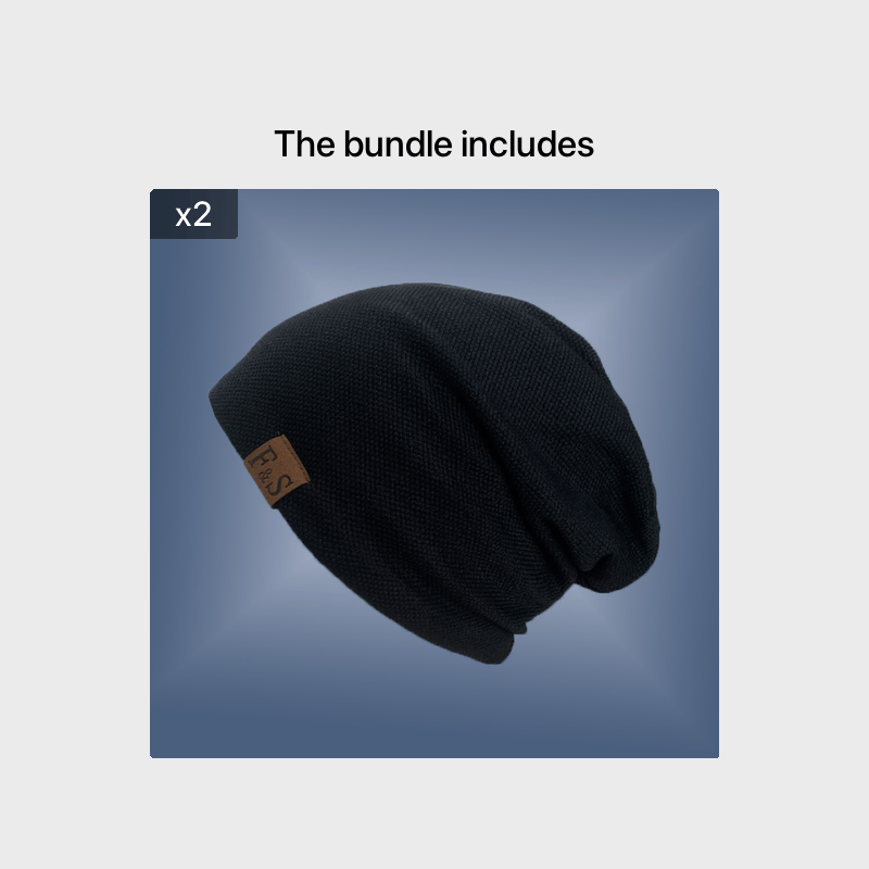Lightweight Knit Beanie – Urban Style Toggle Closure Hat for Spring, Fall & Winter