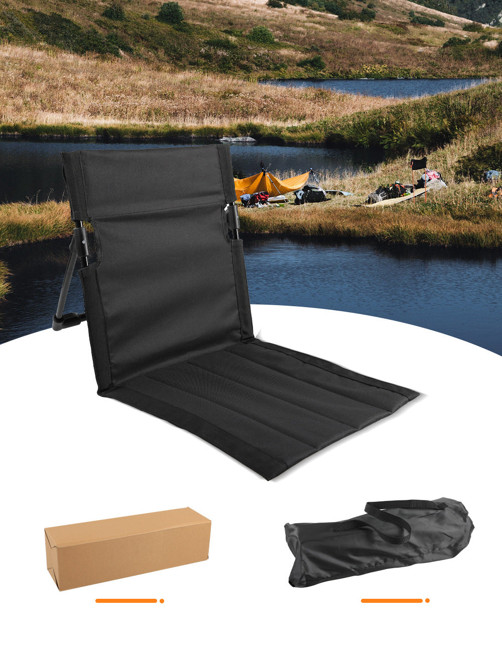 Ultra-Light Folding Chair For Camping, Beach, And Road Trips - Durable Aluminum Alloy, Portable And Comfortable