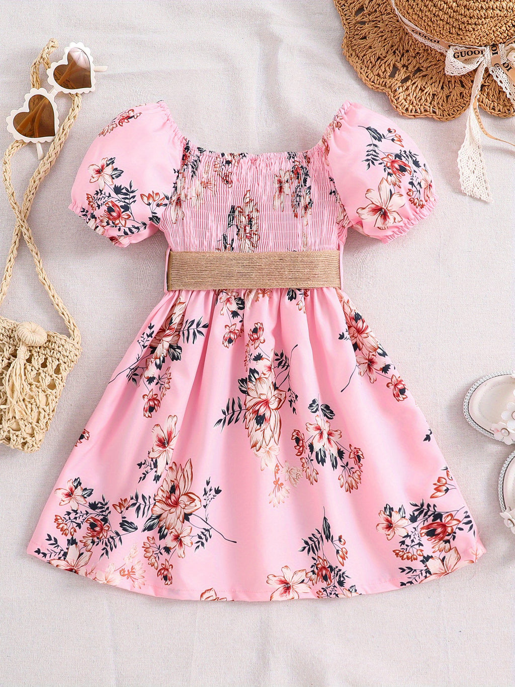Girls Floral Princess Dress