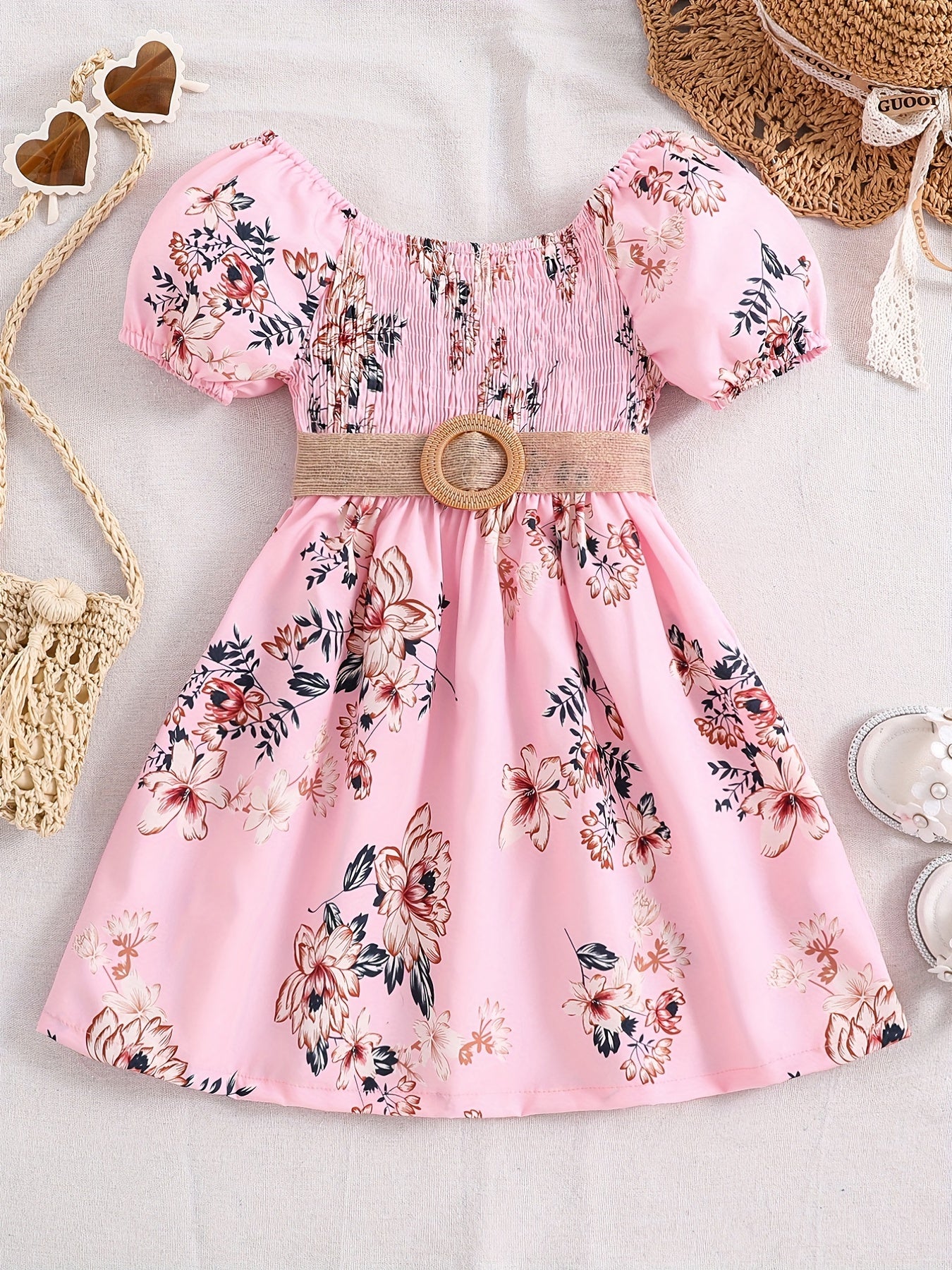 Girls Floral Princess Dress