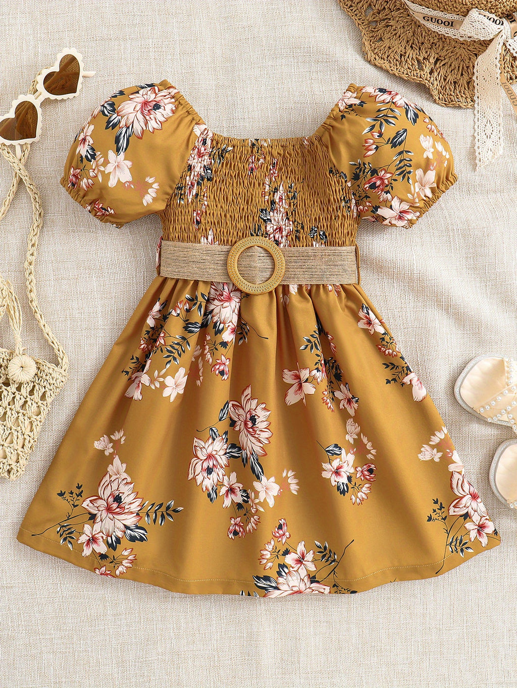 Girls Floral Princess Dress