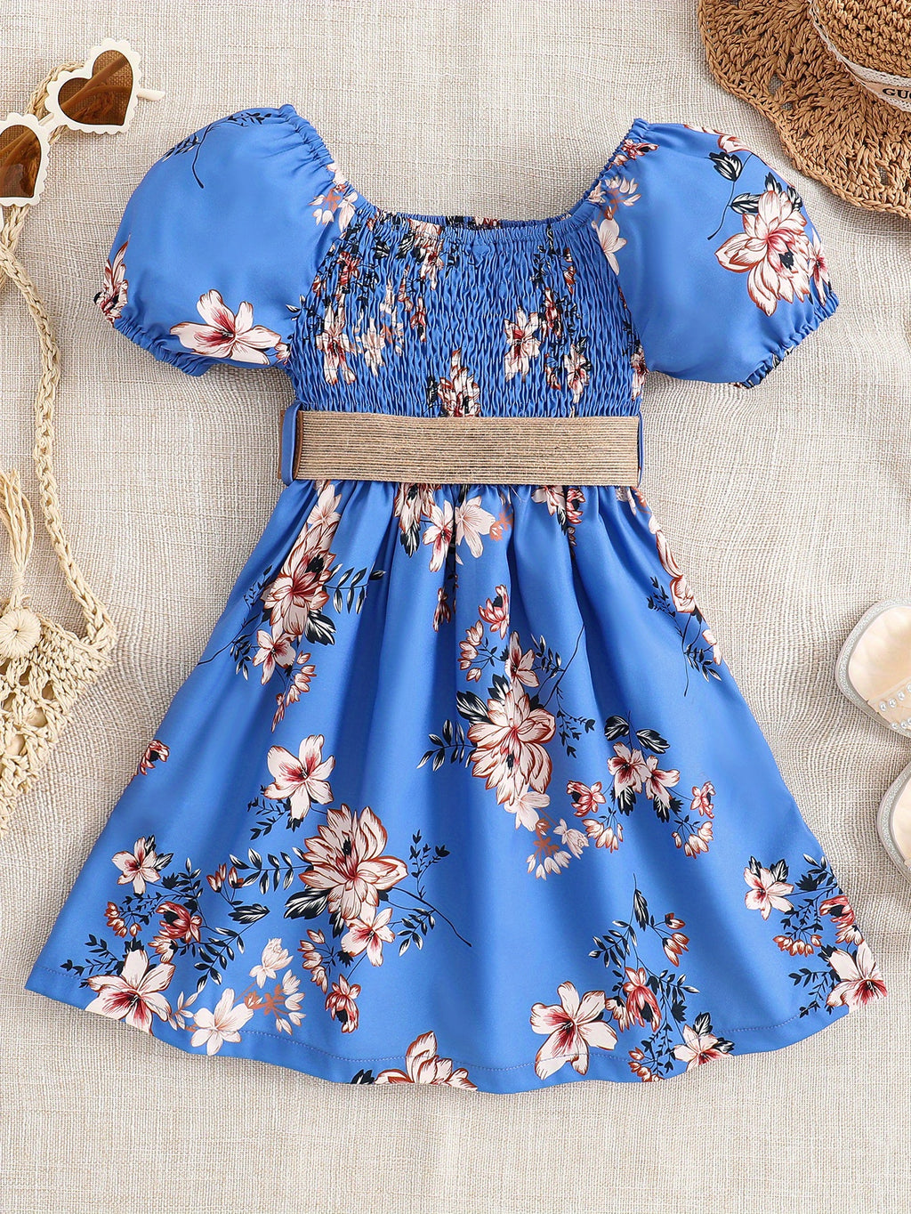 Girls Floral Princess Dress