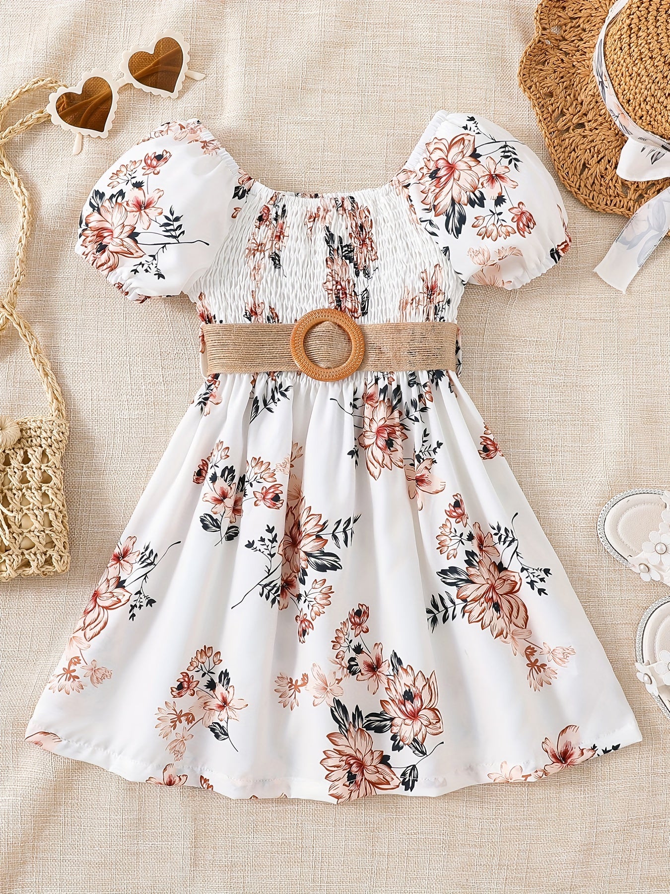 Girls Floral Princess Dress