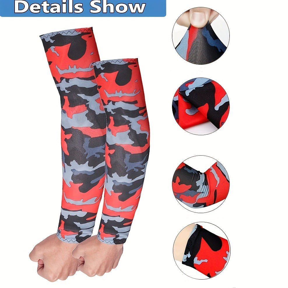 Cooling Sports Arm Sleeves (2-Pack) | UV Protection for Running, Cycling & Fishing