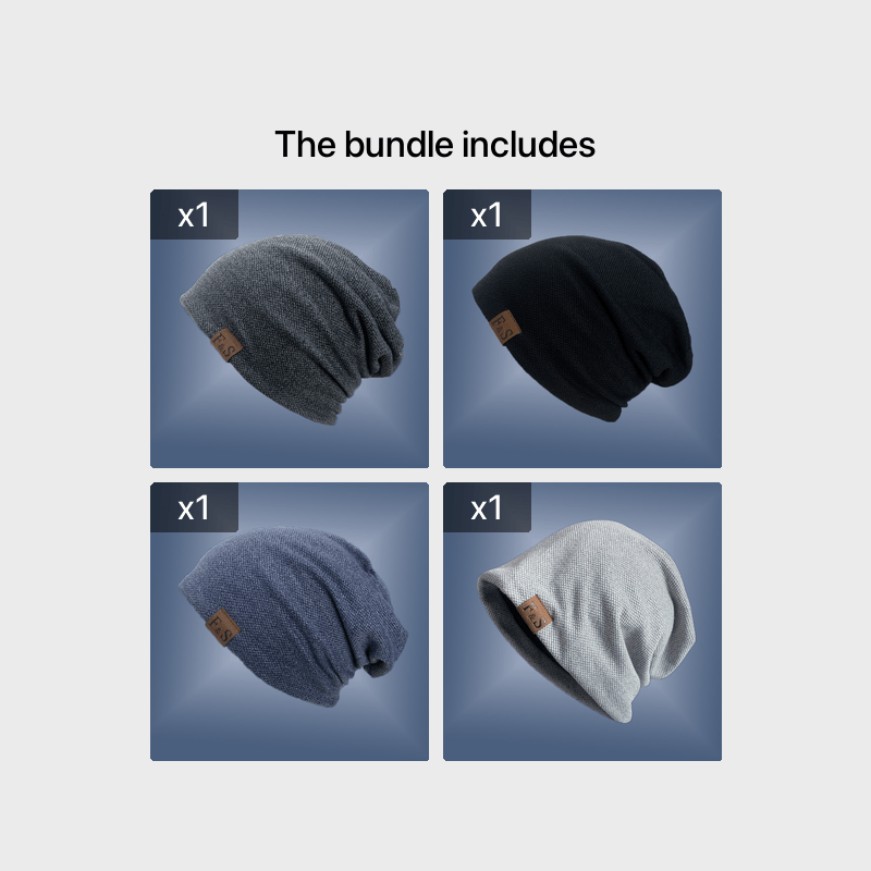 Lightweight Knit Beanie – Urban Style Toggle Closure Hat for Spring, Fall & Winter