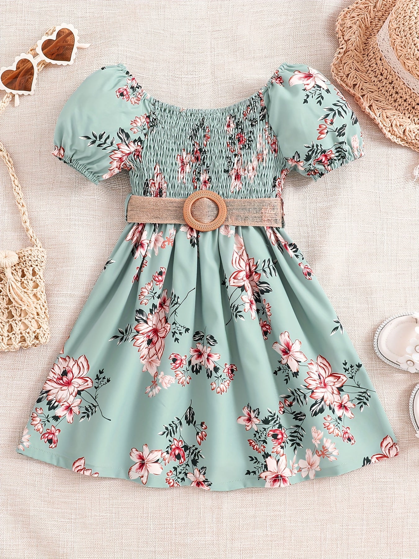 Girls Floral Princess Dress