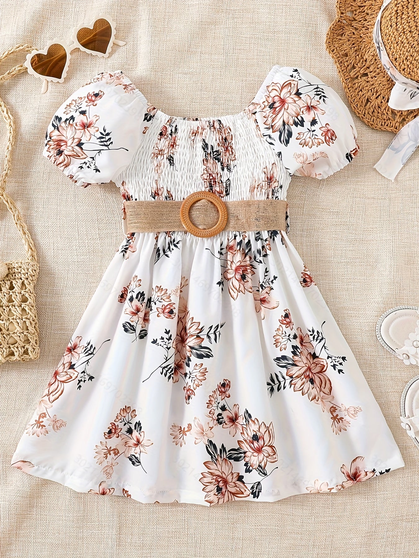 Girls Floral Princess Dress