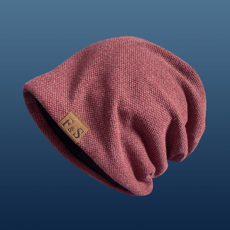 Unisex Lightweight Knit Beanie – Urban Style Toggle Closure Hat for Spring, Fall & Winter