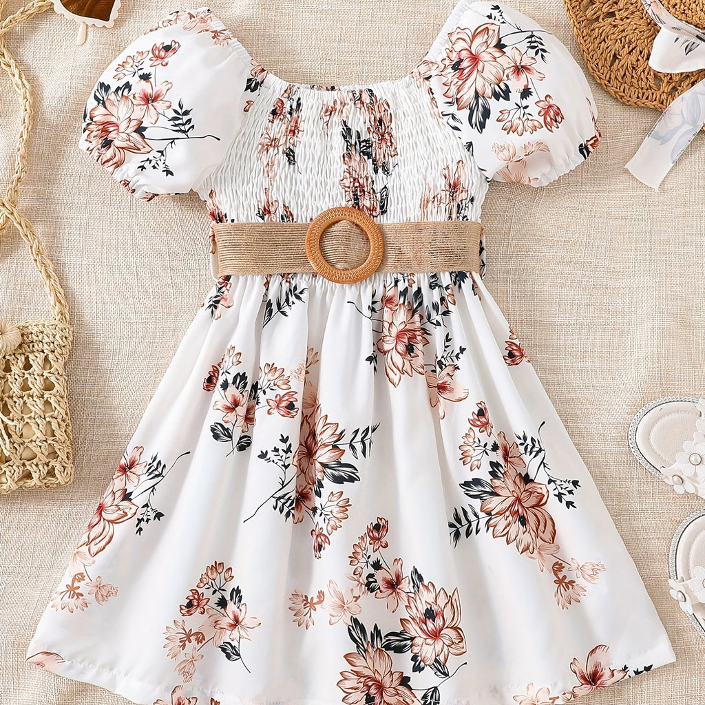 Girls Floral Princess Dress