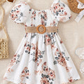 Girls Floral Princess Dress