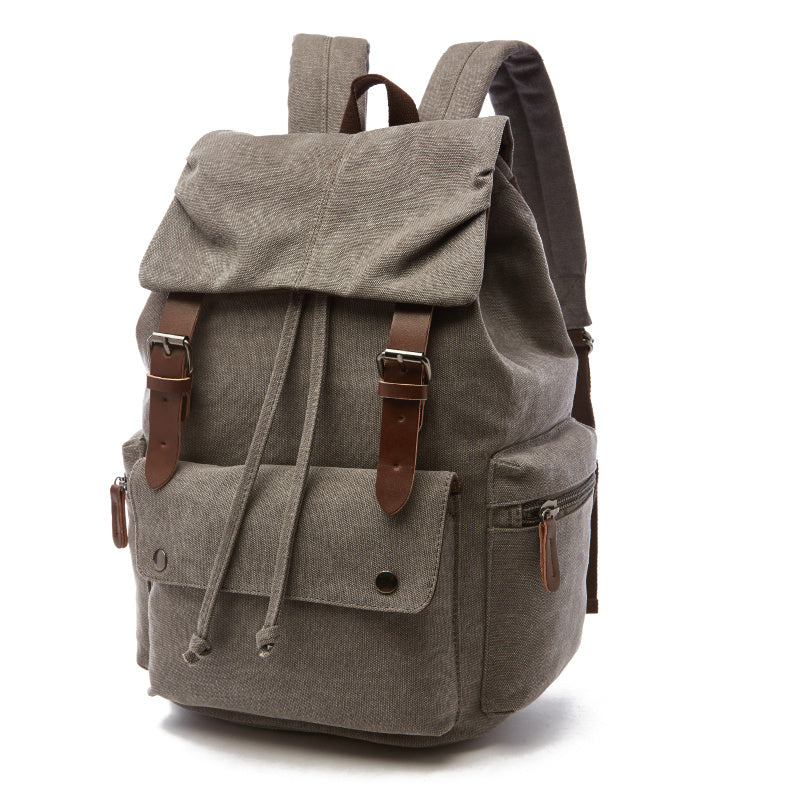 Retro Canvas Travel Backpack – Durable Laptop Bag for Hiking, Camping & Daily Use
