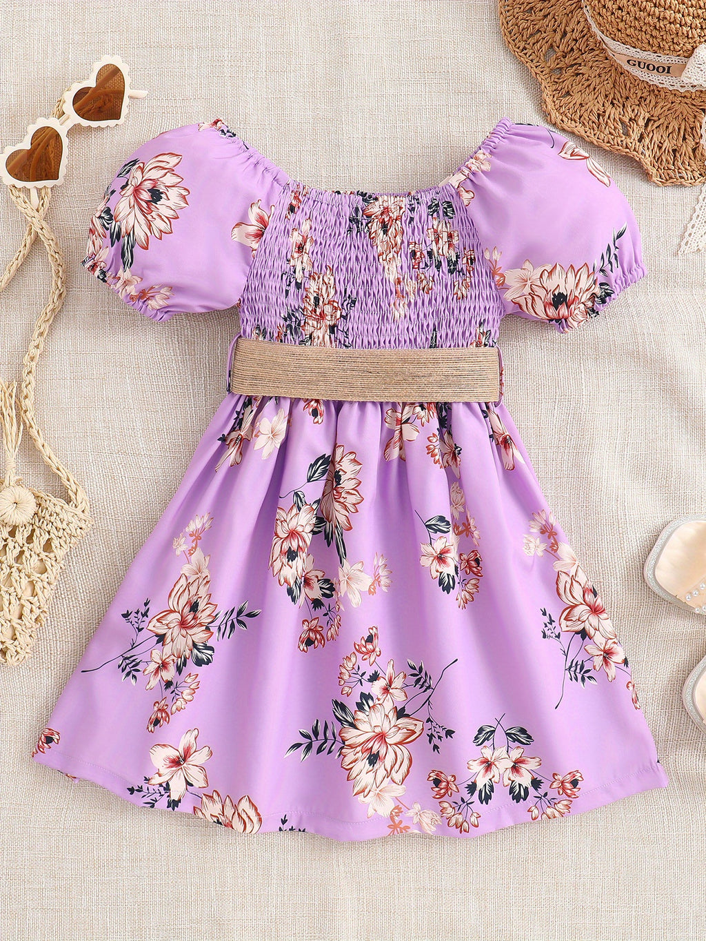 Girls Floral Princess Dress