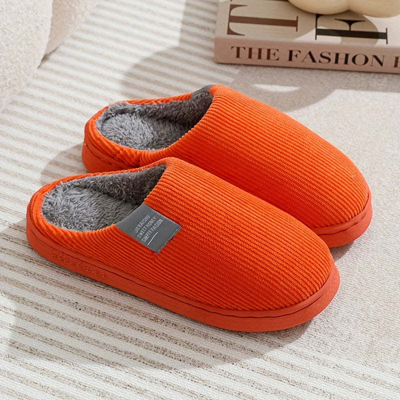 Cozy Plush Indoor Slippers | Non-Slip Thick Sole for Women & Men