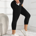 Women's High-Waist Yoga Leggings | Butt-Lifting, Pocketed, 3/4 Length