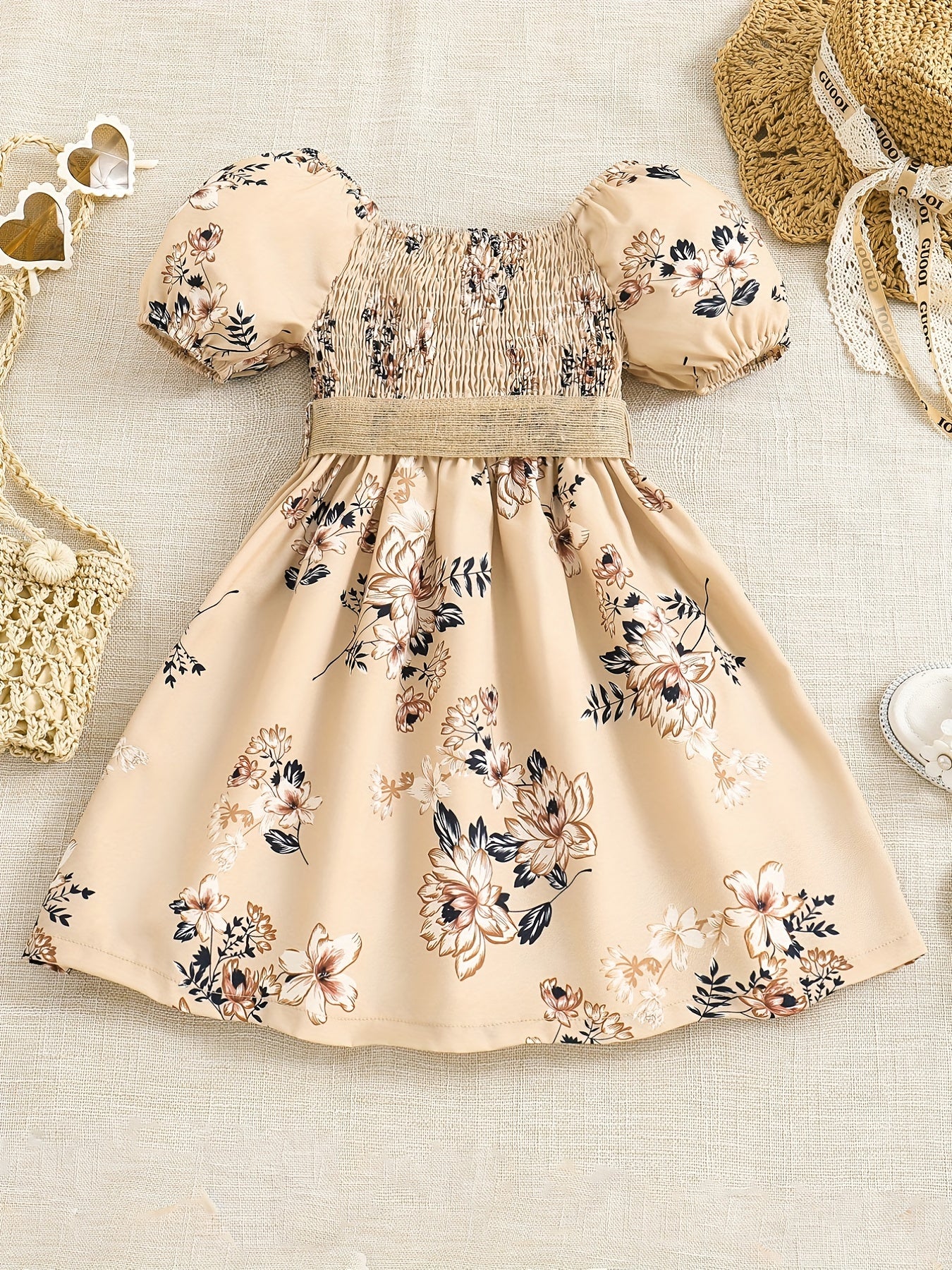 Girls Floral Princess Dress