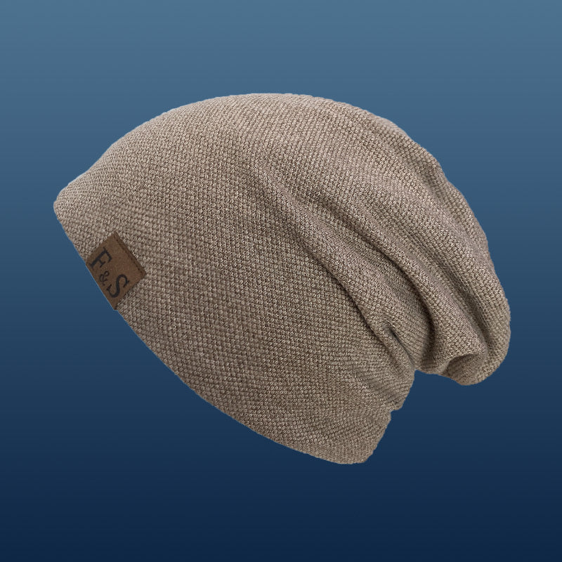 Unisex Lightweight Knit Beanie – Urban Style Toggle Closure Hat for Spring, Fall & Winter