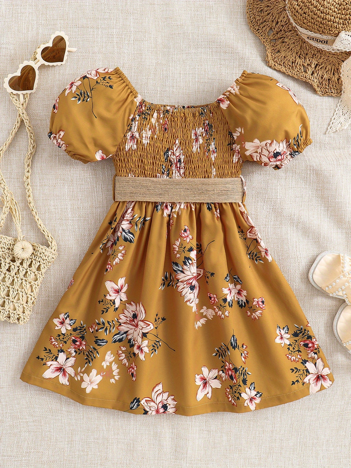 Girls Floral Princess Dress