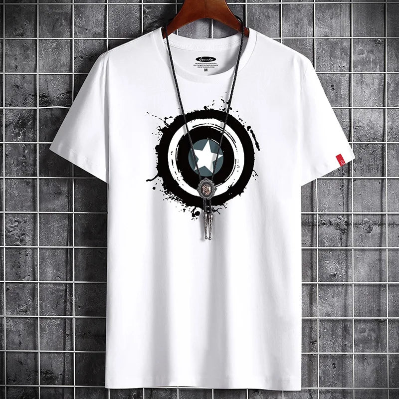 Men's Solid Cotton T-Shirt – Casual O-Neck Short Sleeve Tee | S–6XL