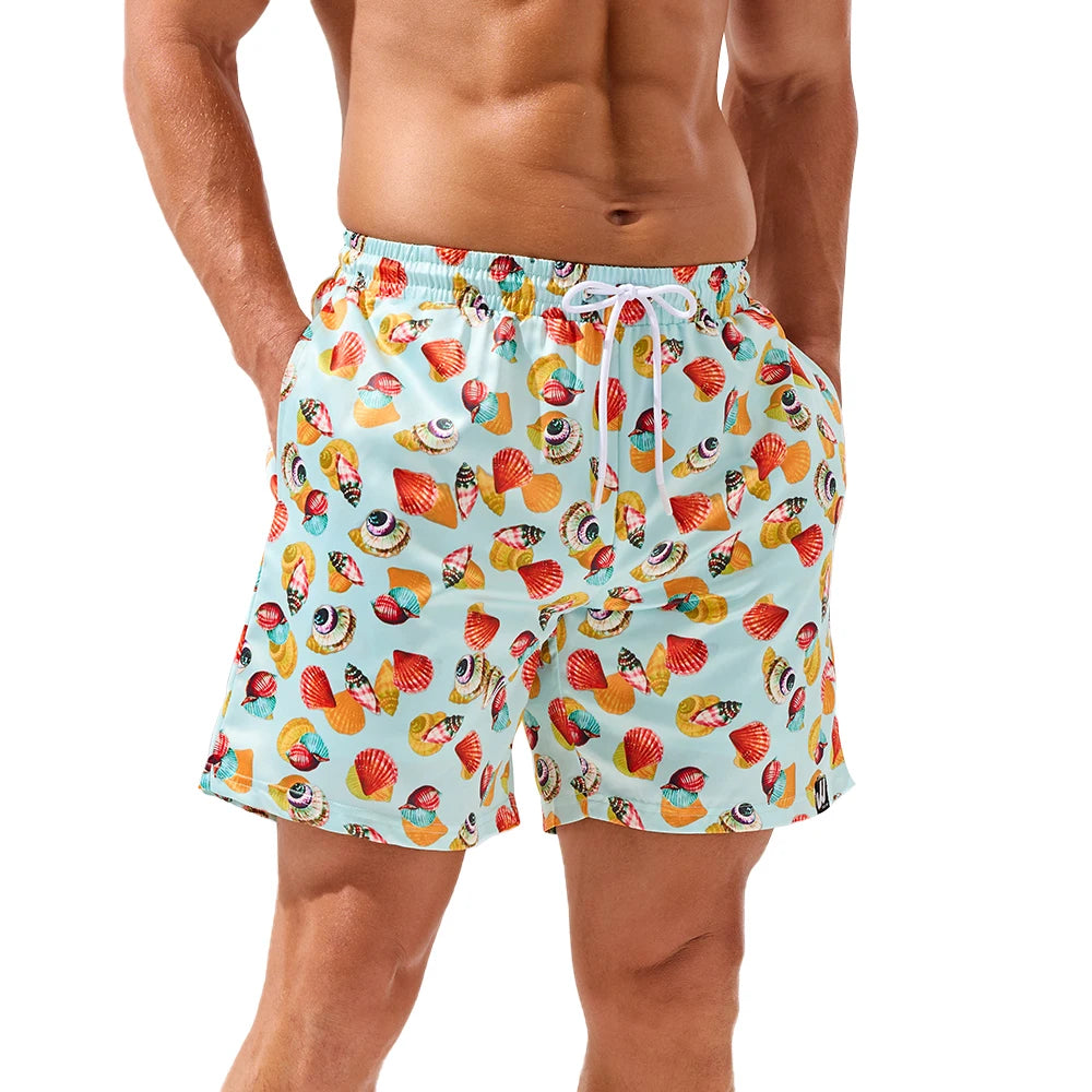 Men's Beach Swim Trunks – Quick-Dry Stretch Shorts with Pockets | XS–2XL