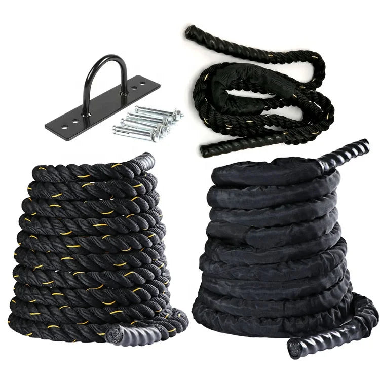 Heavy Weighted Battle Rope – 25mm Polyester Training Rope for Strength & Cardio Workouts
