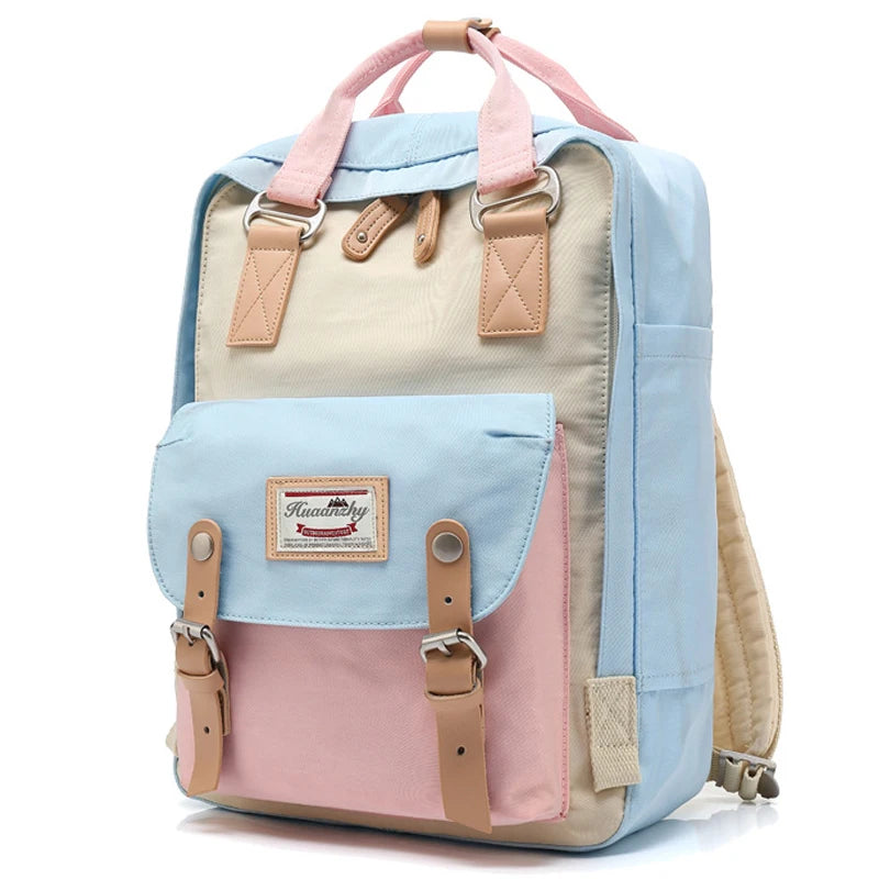 Nylon Laptop Backpack 16L | Multi-Pocket School & Travel Bag