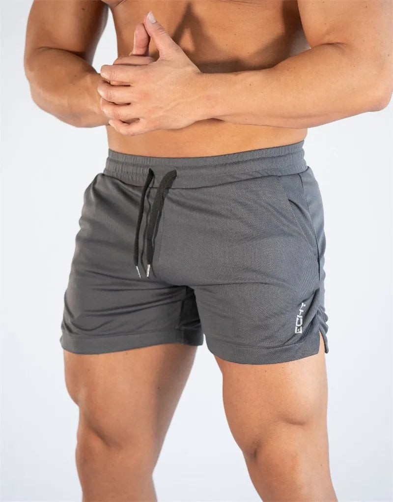 Men's Quick-Dry Compression Gym Shorts – Lightweight Grid Training Shorts for Fitness & Running