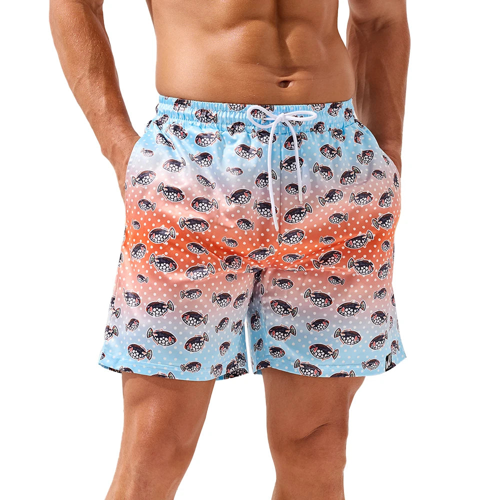 Men's Beach Swim Trunks – Quick-Dry Stretch Shorts with Pockets | XS–2XL