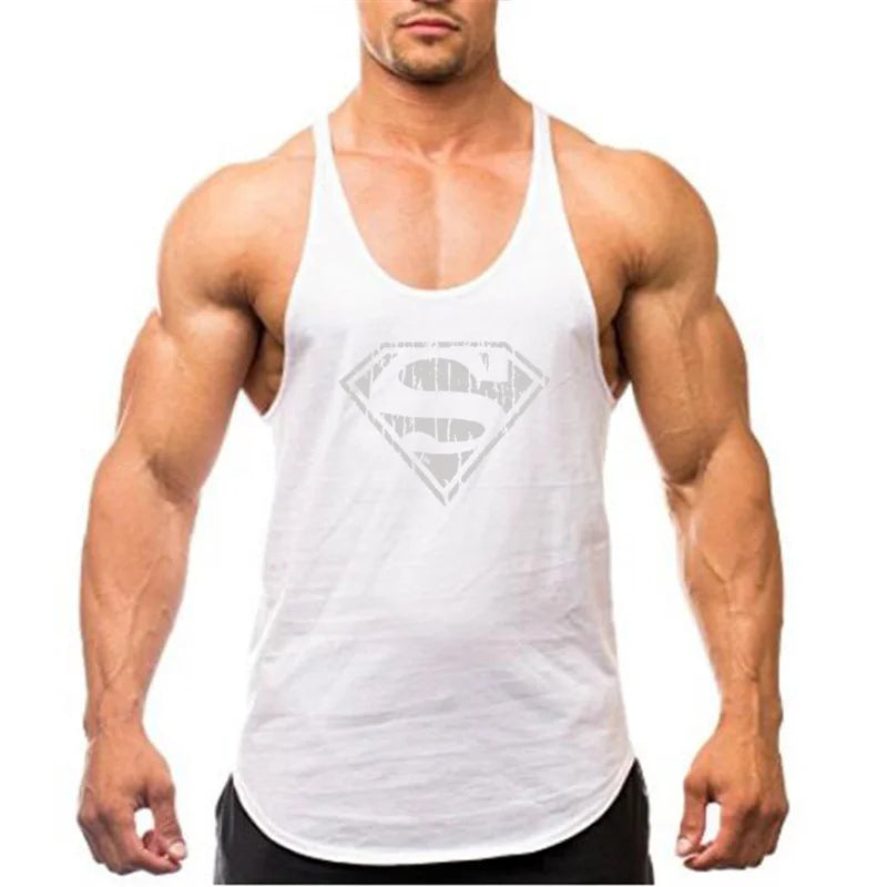Men's Muscle Fit Tank Top – Cotton Gym Singlet for Bodybuilding & Training