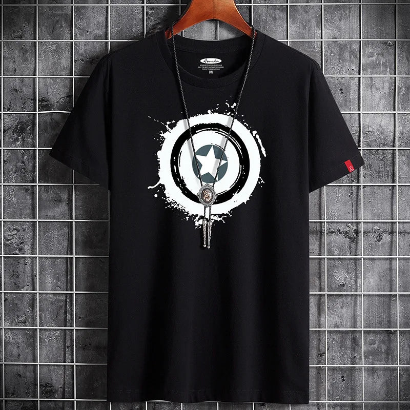 Men's Solid Cotton T-Shirt – Casual O-Neck Short Sleeve Tee | S–6XL