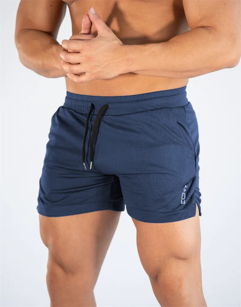 Men's Quick-Dry Compression Gym Shorts – Lightweight Grid Training Shorts for Fitness & Running