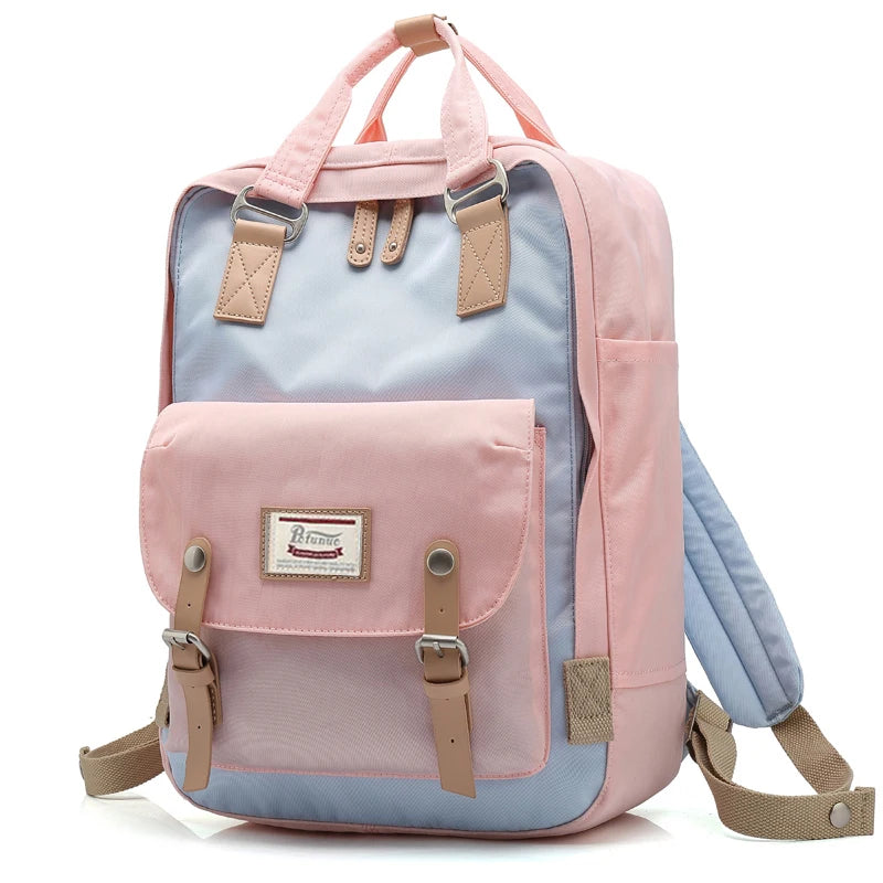 Nylon Laptop Backpack 16L | Multi-Pocket School & Travel Bag