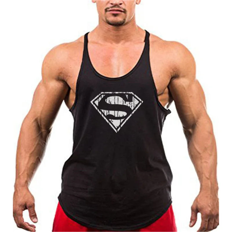 Men's Muscle Fit Tank Top – Cotton Gym Singlet for Bodybuilding & Training