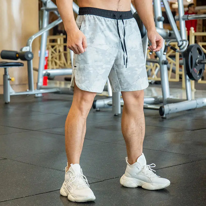 Men's Athletic Swim Shorts – Quick-Dry Workout & Beach Shorts with Pockets