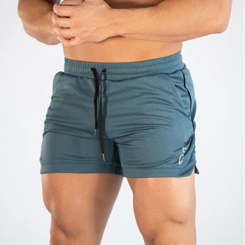 Men's Quick-Dry Compression Gym Shorts – Lightweight Grid Training Shorts for Fitness & Running