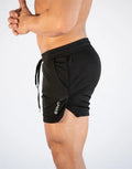 Men's Quick-Dry Compression Gym Shorts – Lightweight Grid Training Shorts for Fitness & Running