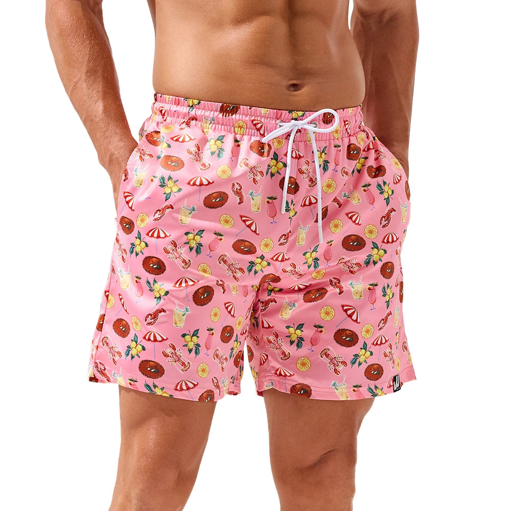 Men's Beach Swim Trunks – Quick-Dry Stretch Shorts with Pockets | XS–2XL