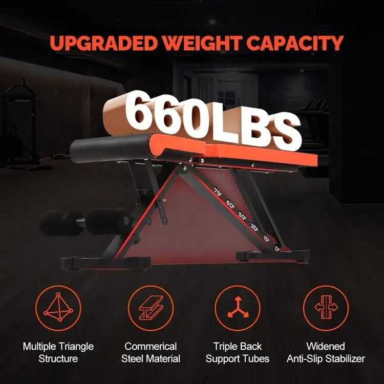 Adjustable Foldable Weight Bench – 150kg Capacity | Home & Commercial Gym