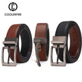 Men's Reversible Leather Belt | Two-Sided Black & Brown Buckle Belt