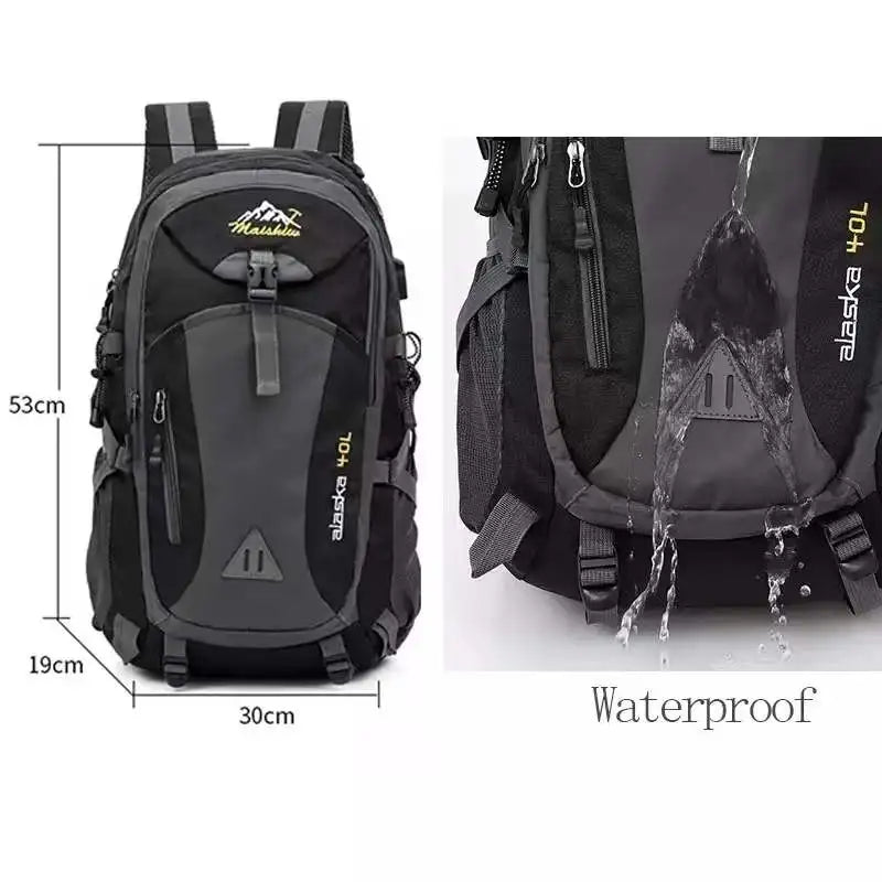 Waterproof Hiking Backpack for Men – Anti-Theft, 36-55L Outdoor Travel & Camping Bag