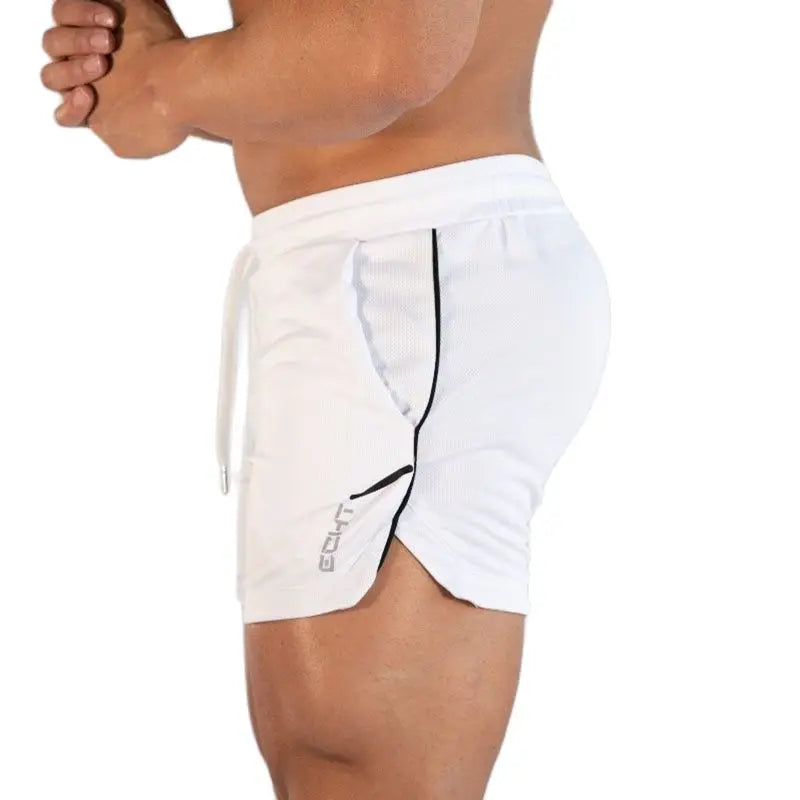 Men's Quick-Dry Compression Gym Shorts – Lightweight Grid Training Shorts for Fitness & Running