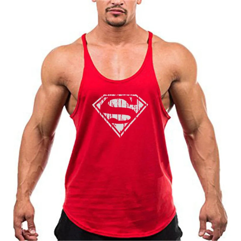 Men's Muscle Fit Tank Top – Cotton Gym Singlet for Bodybuilding & Training