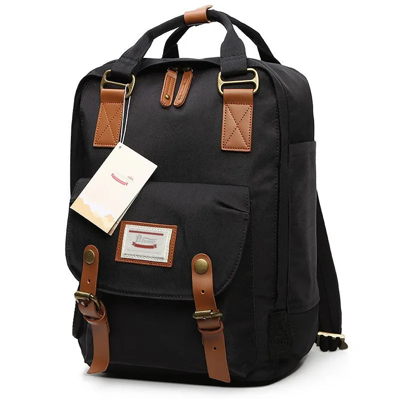 Nylon Laptop Backpack 16L | Multi-Pocket School & Travel Bag