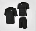 Men's Seamless Gym Set – Fitted Shirt & Shorts for Fitness, Yoga & Training | S–3XL