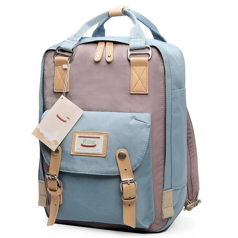 Nylon Laptop Backpack 16L | Multi-Pocket School & Travel Bag
