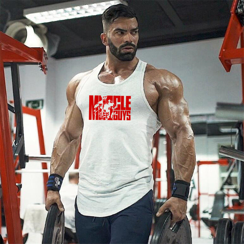 Men's Cotton Gym Vest – Muscle Fit Sleeveless Bodybuilding Tank Top