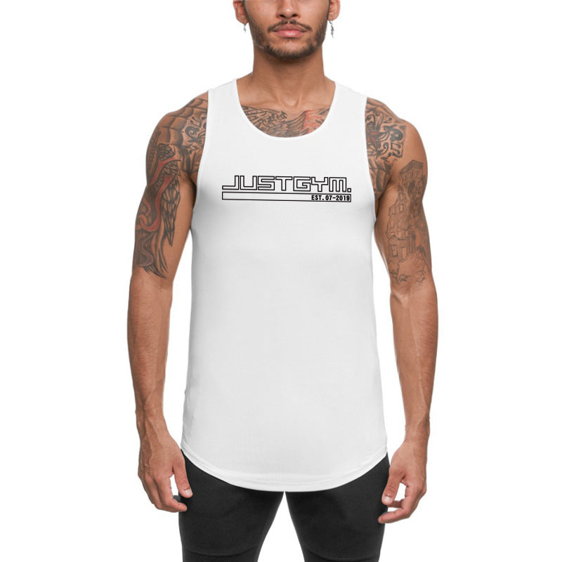 Men's Quick-Dry Sports Vest – Loose Fit Sleeveless Bodybuilding Tank Top