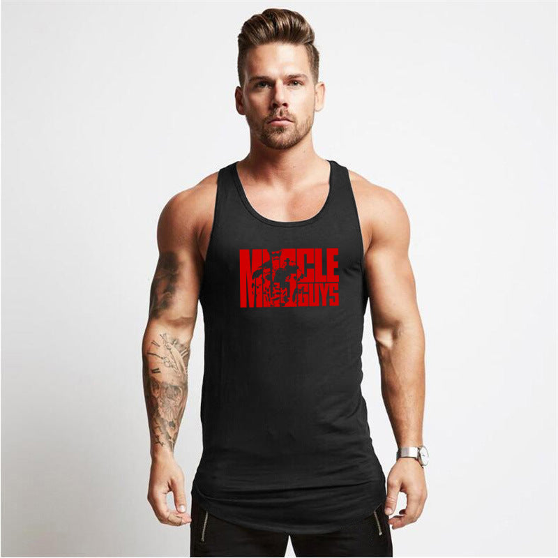 Men's Cotton Gym Vest – Muscle Fit Sleeveless Bodybuilding Tank Top