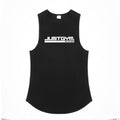 Men's Graphic Print Gym Vest – Loose Fit Cotton Sleeveless Training Tank
