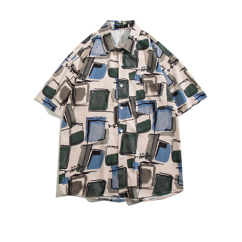 Quick-Dry Floral Hawaiian Beach Shirt | Men's & Women's Couple Style