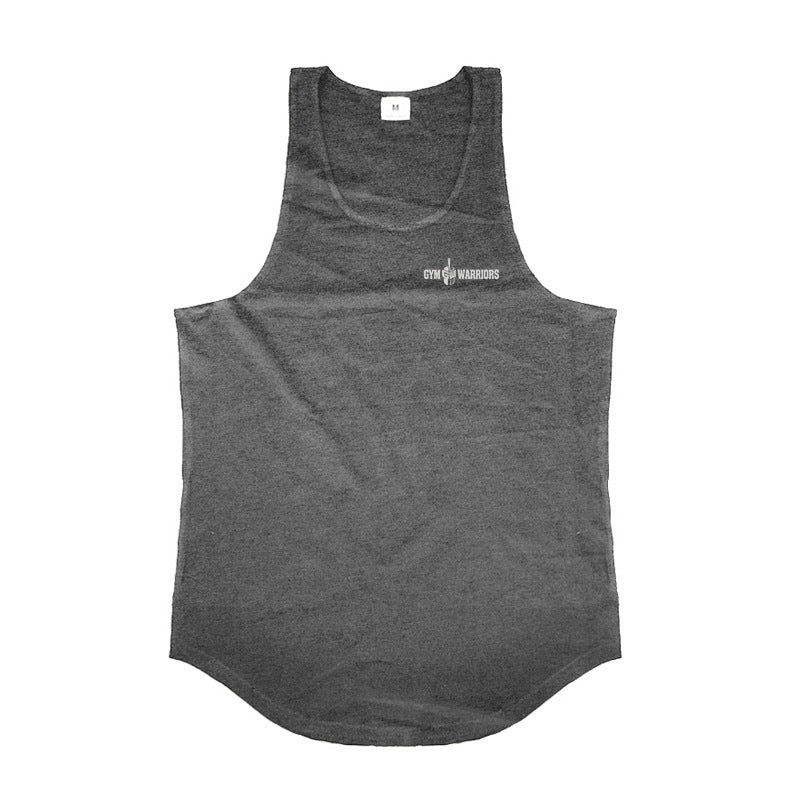 Men's Muscle Fit Cotton Gym Vest – Sweat-Absorbing Sleeveless Training Tank